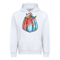 White flowers pumpkin Urban Hoodie - JahusDesignShop