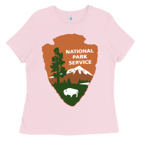 Bubblegum Pink national park service Ladies Tee - artisFamous