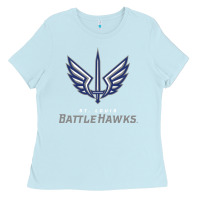 Baby Blue battle hawks football Ladies Tee - artisFamous