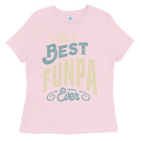 Bubblegum Pink The Best Funpa Ever - Mens Funny Dad and Grandpa Ladies Tee - artisFamous
