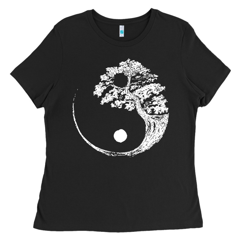Yin Yang Bonsai Tree Ladies Tee by artisFamous | Teevron