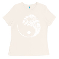 Bone yin yang bonsai tree Ladies Tee - artisFamous