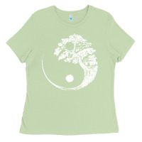Matcha yin yang bonsai tree Ladies Tee - artisFamous