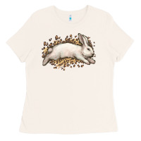 Bone Bunny Rabbit leopard Easter Day Ladies Tee - HowdyJamesFarm