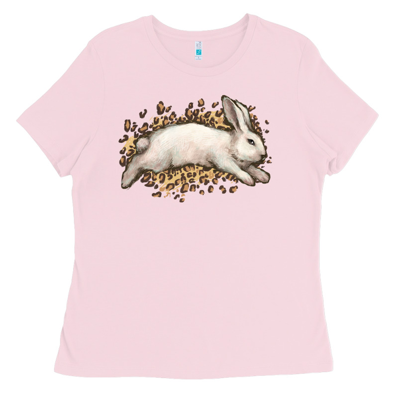 Bunny Rabbit Leopard Easter Day Ladies Tee by HowdyJamesFarm | Teevron