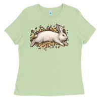 Matcha Bunny Rabbit leopard Easter Day Ladies Tee - HowdyJamesFarm