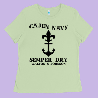 Cajun Navy Ladies Tee Designed By Artisfamous