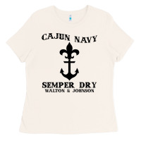 Bone cajun navy Ladies Tee - artisFamous