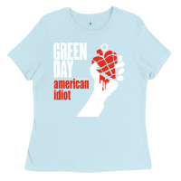 Baby Blue american idiot Ladies Tee - artisFamous
