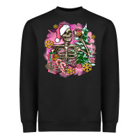 Black pink coffee gifts christmas skeleton coffee Heavyweight Sweatshirt - AdoDesignShop