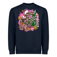 Navy pink coffee gifts christmas skeleton coffee Heavyweight Sweatshirt - AdoDesignShop