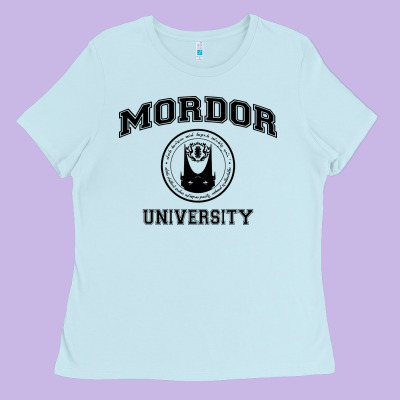 Mordor University Ladies Tee Designed By Artisfamous