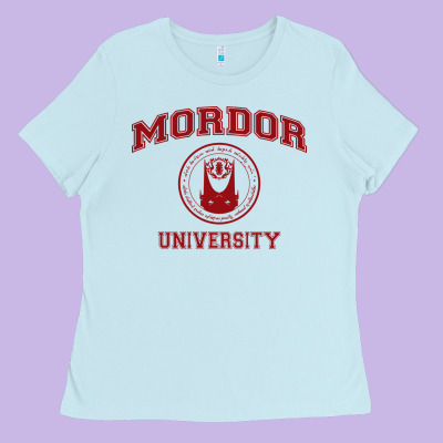 Mordor University Ladies Tee Designed By Artisfamous