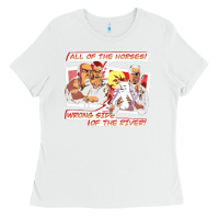 White wrong side of the river Ladies Tee - artisFamous