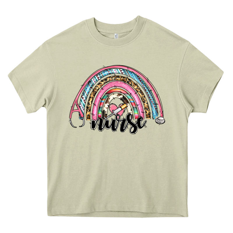 Western Nurse Rainbow Heavy Core Tee by RanaPortraitStore | Teevron