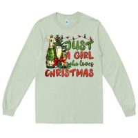 Matcha just a girl who loves christmas Long Sleeve Tee - BundleAndBundleShop