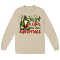 Mushroom just a girl who loves christmas Long Sleeve Tee - BundleAndBundleShop