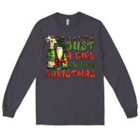 Smoke just a girl who loves christmas Long Sleeve Tee - BundleAndBundleShop