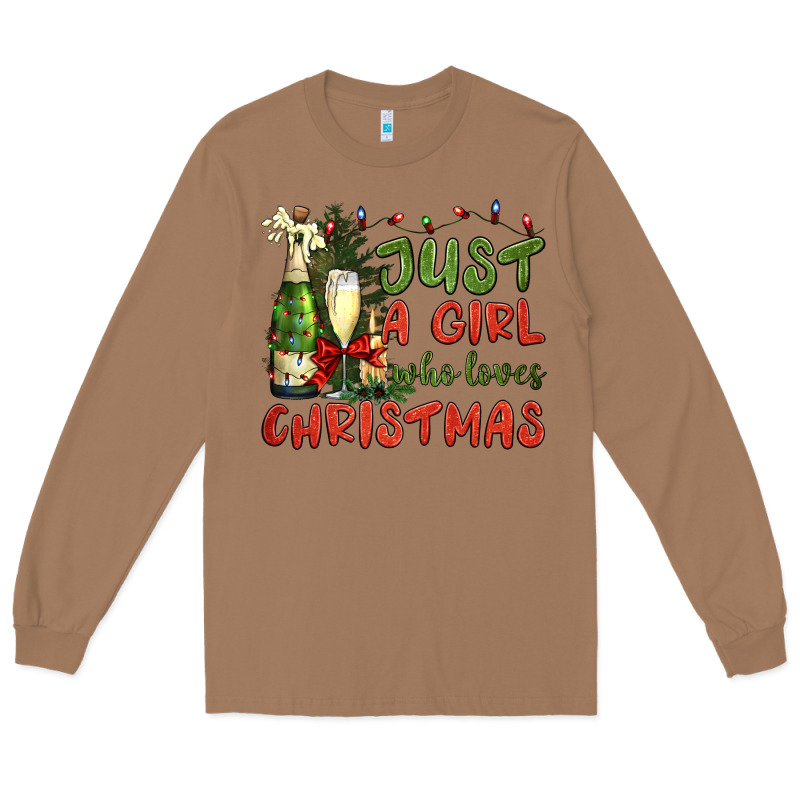 Just A Girl Who Loves Christmas Long Sleeve Tee by BundleAndBundleShop | Teevron