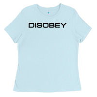 Baby Blue disobey   t shirt Ladies Tee - artisFamous