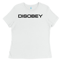 White disobey   t shirt Ladies Tee - artisFamous