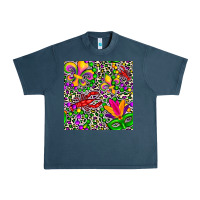 Midnight Navy mardi gras crawfish leopard  seamless pattern Urban Heavy Tee - FaDigitalArtStudio