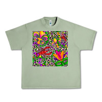 Oil Green mardi gras crawfish leopard  seamless pattern Urban Heavy Tee - FaDigitalArtStudio