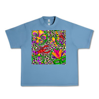 Pebble Blue mardi gras crawfish leopard  seamless pattern Urban Heavy Tee - FaDigitalArtStudio