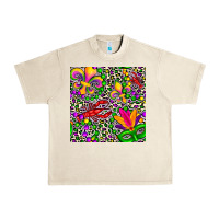 Sandshell mardi gras crawfish leopard  seamless pattern Urban Heavy Tee - FaDigitalArtStudio
