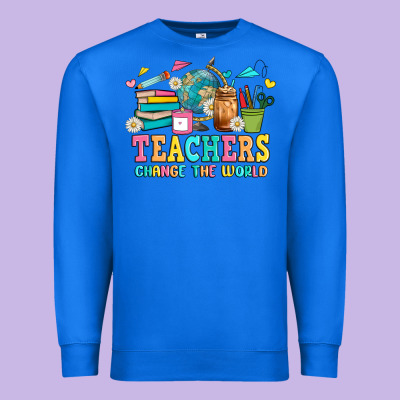 Custom Teacher Premium Sweatshirt Designed By Jahusdesignshop