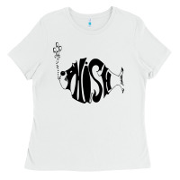 White p hish Ladies Tee - artisFamous
