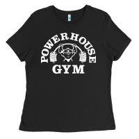 Black power house gym fitness Ladies Tee - artisFamous