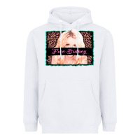 White free britney leopard glitter Heavyweight Hoodie - AdoDesignShop
