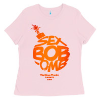 Bubblegum Pink bob omb Ladies Tee - artisFamous