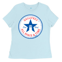 Baby Blue time lords chucks Ladies Tee - artisFamous