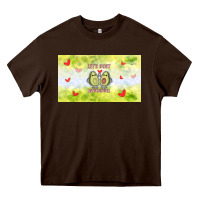 Chocolate Brown let's just avocudde Heavy Core Tee - TumblerDesignByShophia