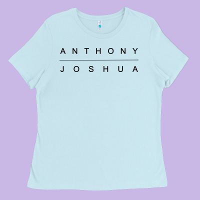 Joshua Sport Boxing Ladies Tee Designed By Artisfamous
