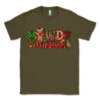 Army Green howdy christmas gingerman bread with cowboy Classic Tee - CowGirlArtShop