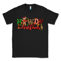 Black howdy christmas gingerman bread with cowboy Classic Tee - CowGirlArtShop