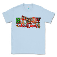 Dusty Blue howdy christmas gingerman bread with cowboy Classic Tee - CowGirlArtShop
