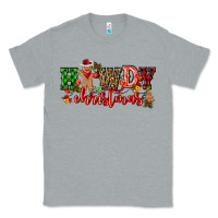 Heather Grey howdy christmas gingerman bread with cowboy Classic Tee - CowGirlArtShop