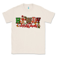 Natural howdy christmas gingerman bread with cowboy Classic Tee - CowGirlArtShop