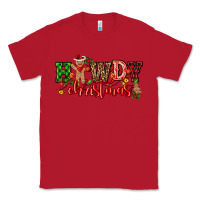 Red howdy christmas gingerman bread with cowboy Classic Tee - CowGirlArtShop