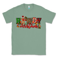 Sage howdy christmas gingerman bread with cowboy Classic Tee - CowGirlArtShop