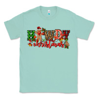 Seafoam howdy christmas gingerman bread with cowboy Classic Tee - CowGirlArtShop