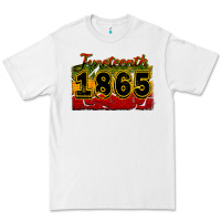 White juneteenth 1865 Premium Tee - CowGirlArtShop