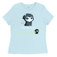 Baby Blue i'm harmless, i swear Ladies Tee - artisFamous