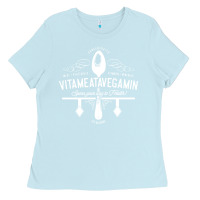 Baby Blue vitameatavegamin Ladies Tee - artisFamous