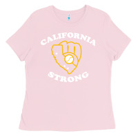 Bubblegum Pink california strong Ladies Tee - artisFamous