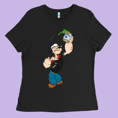Popeye Spinach Retro Mens Funny Ladies Tee Designed By Artisfamous